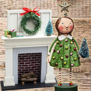 Lori Mitchell Seasonal Decor, Christmas Chrissy Christmas Figurine by Lori Mitchell