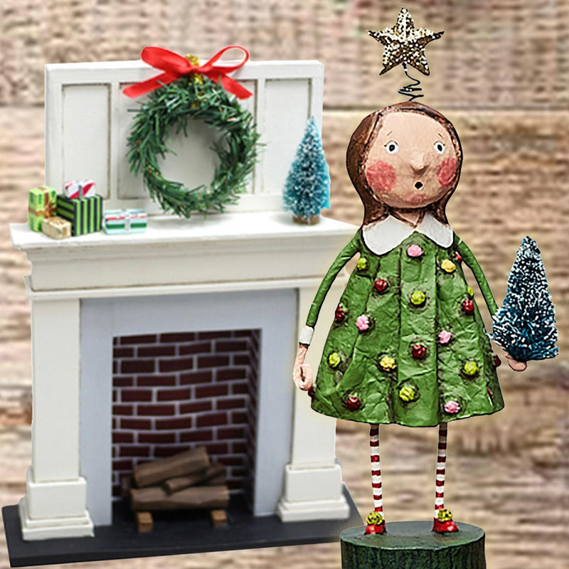 Lori Mitchell Seasonal Decor, Christmas Chrissy Christmas Figurine by Lori Mitchell