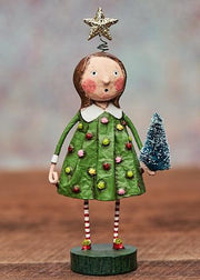 Lori Mitchell Seasonal Decor, Christmas Chrissy Christmas Figurine by Lori Mitchell