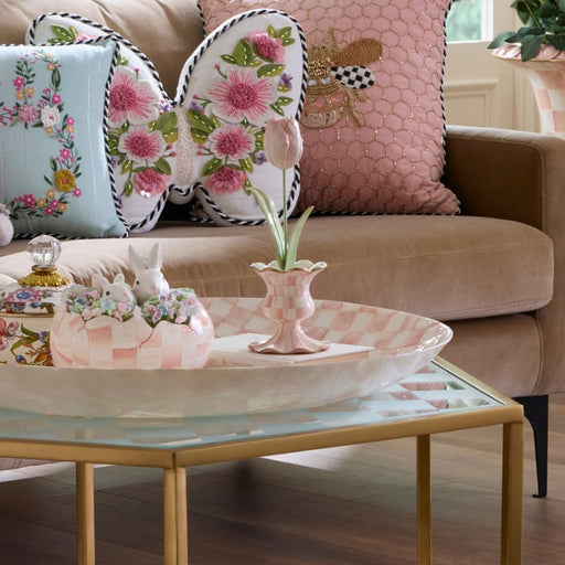 MacKenzie-Childs Accents Rosy Garden Tulip in Vase