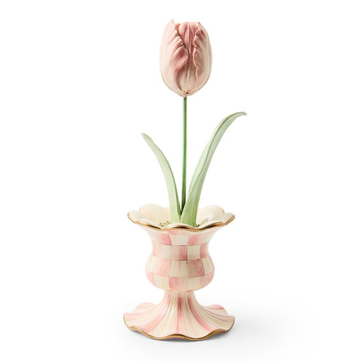 MacKenzie-Childs Accents Rosy Garden Tulip in Vase
