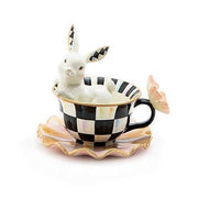 MacKenzie-Childs Accents Teacup Bunny