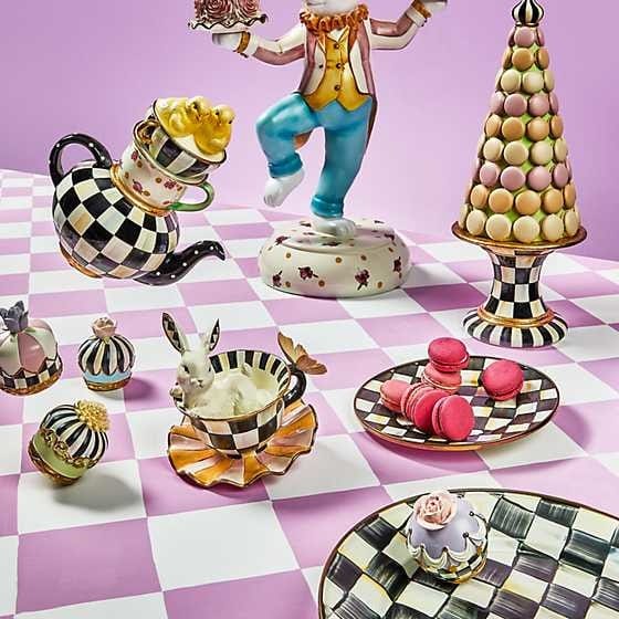 MacKenzie-Childs Accents Teacup Bunny