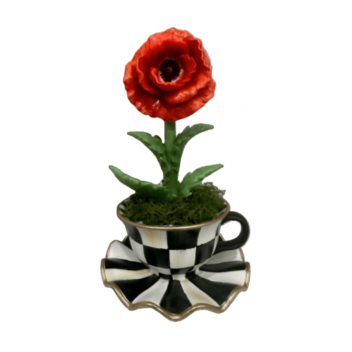 MacKenzie-Childs Accents Teacup Poppy