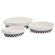 MacKenzie-Childs Baking Dishes Mackenzie-Childs Courtly Check Everyday Large Oval Baker