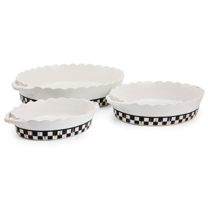 MacKenzie-Childs Baking Dishes Mackenzie-Childs Courtly Check Everyday Large Oval Baker