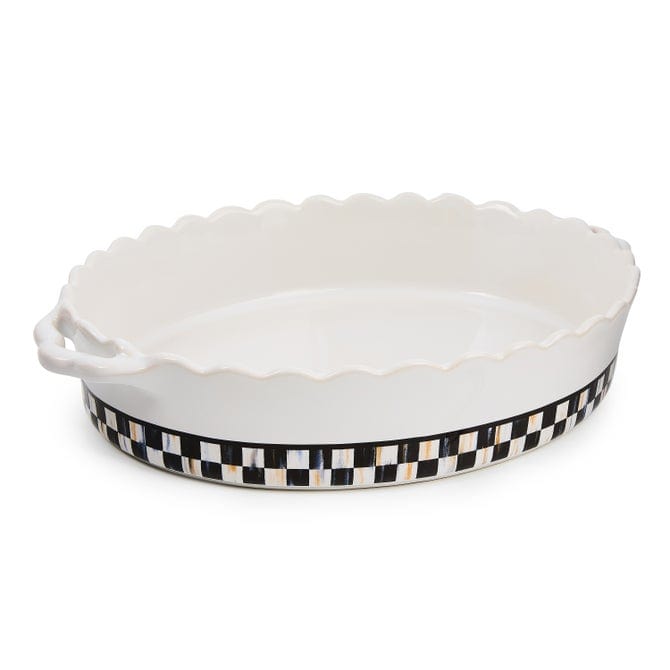 MacKenzie-Childs Baking Dishes Mackenzie-Childs Courtly Check Everyday Large Oval Baker