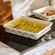 MacKenzie-Childs Baking Dishes Mackenzie-Childs Mocha Check 9" x 13" Baking Pan