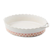 MacKenzie-Childs Baking Dishes Mackenzie-Childs Rosy Check Everyday Large Oval Baker