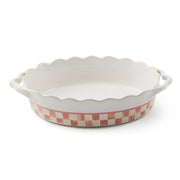 MacKenzie-Childs Baking Dishes Mackenzie-Childs Rosy Check Everyday Small Oval Baker