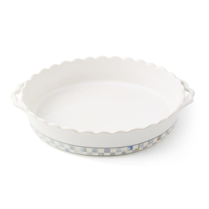 MacKenzie-Childs Baking Dishes Mackenzie-Childs Sterling Check Everyday Large Oval Baker