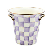 MacKenzie-Childs Bar Accessories Mackenzie Childs Violet Check Wine Cooler