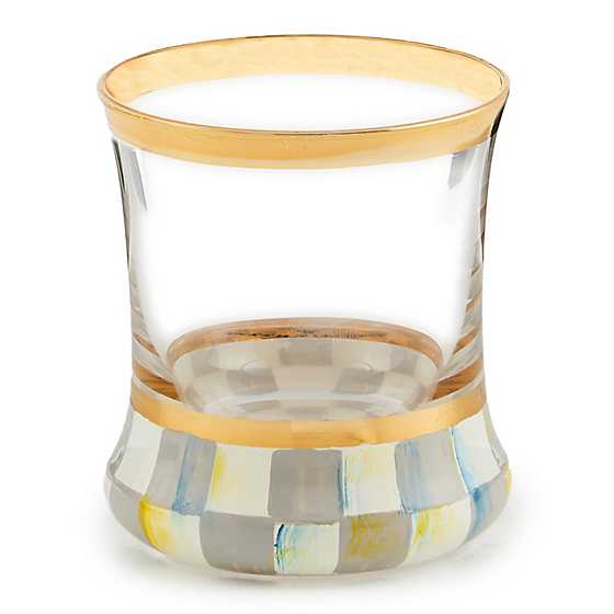 MacKenzie-Childs Bar Accessories Sterling Check Shot Glass