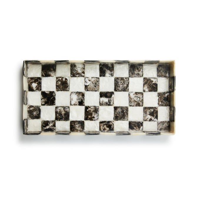 MacKenzie-Childs Bath Accessories Courtly Check Capiz Vanity Tray