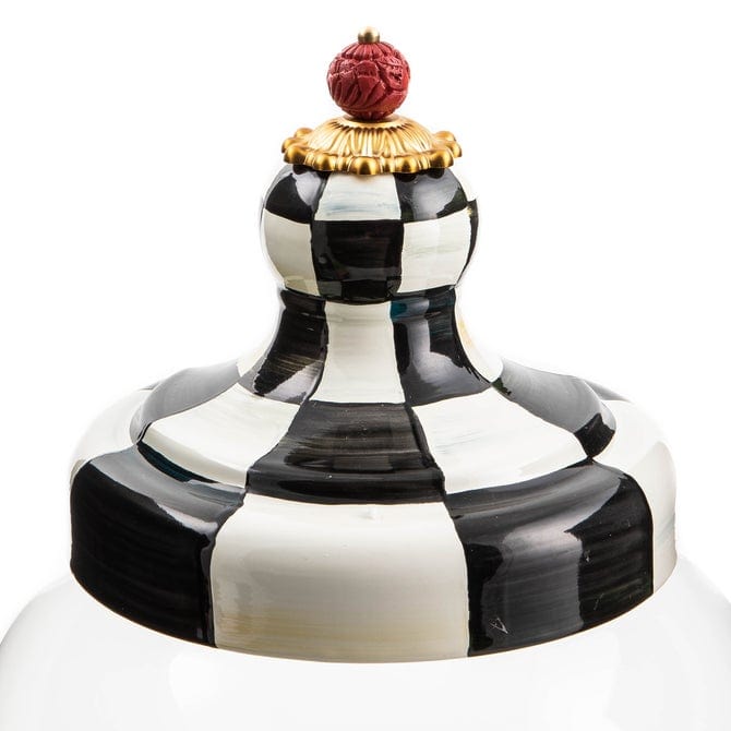 MacKenzie-Childs Beverage Dispenser Courtly Check Enamel Beverage Hostess