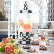 MacKenzie-Childs Beverage Dispenser Courtly Check Enamel Beverage Hostess