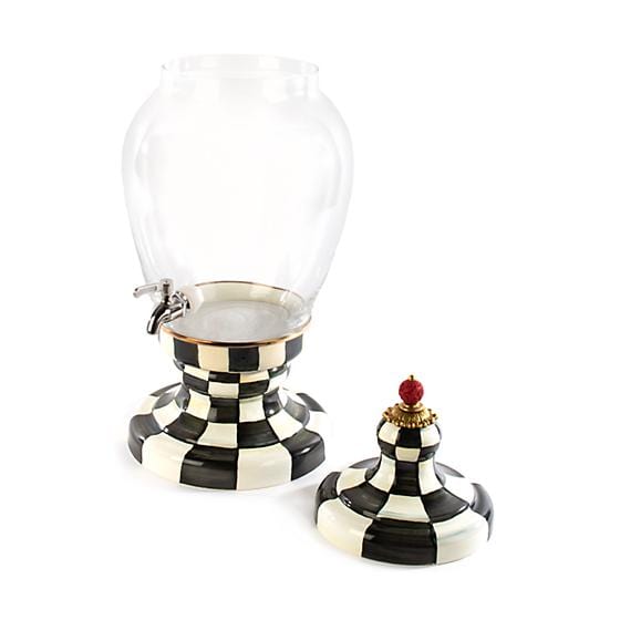 MacKenzie-Childs Beverage Dispenser Courtly Check Enamel Beverage Hostess
