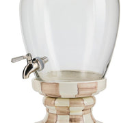 MacKenzie-Childs Beverage Dispenser Mackenzie-Childs Mocha Check Beverage Hostess