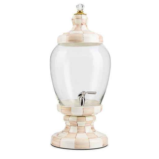 MacKenzie-Childs Beverage Dispenser Mackenzie-Childs Mocha Check Beverage Hostess