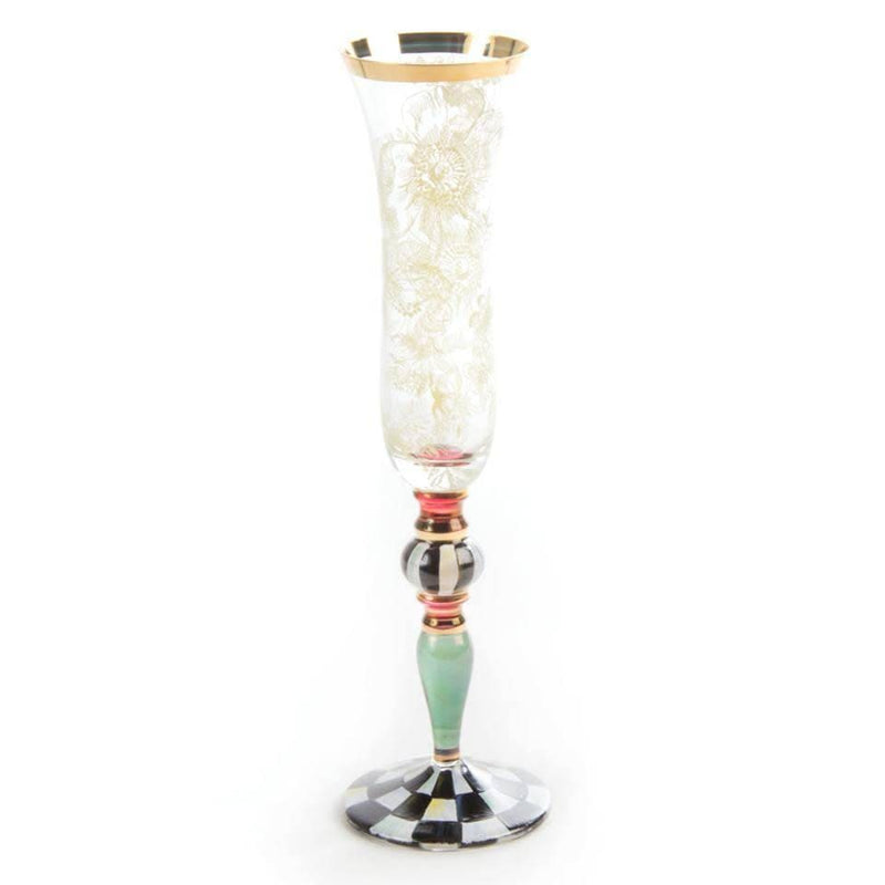 MacKenzie-Childs Blooming Champagne Flutes