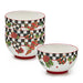 MacKenzie-Childs Bowl Deck the Halls Breakfast Bowls, Set of 4