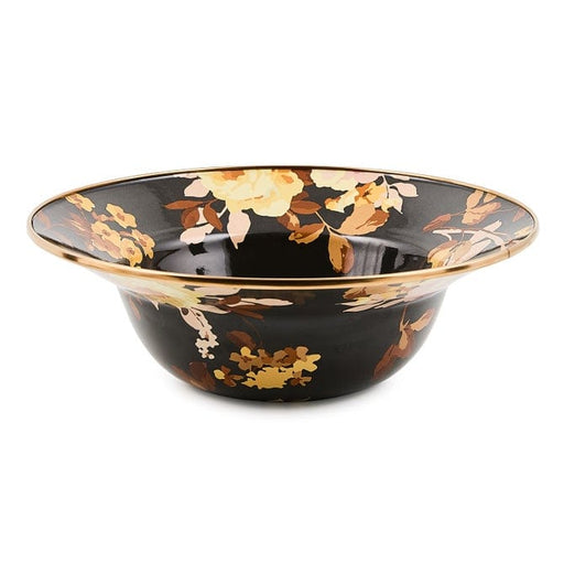 MacKenzie-Childs Bowl Mackenzie-Childs Wild Rose Brown Serving Bowl