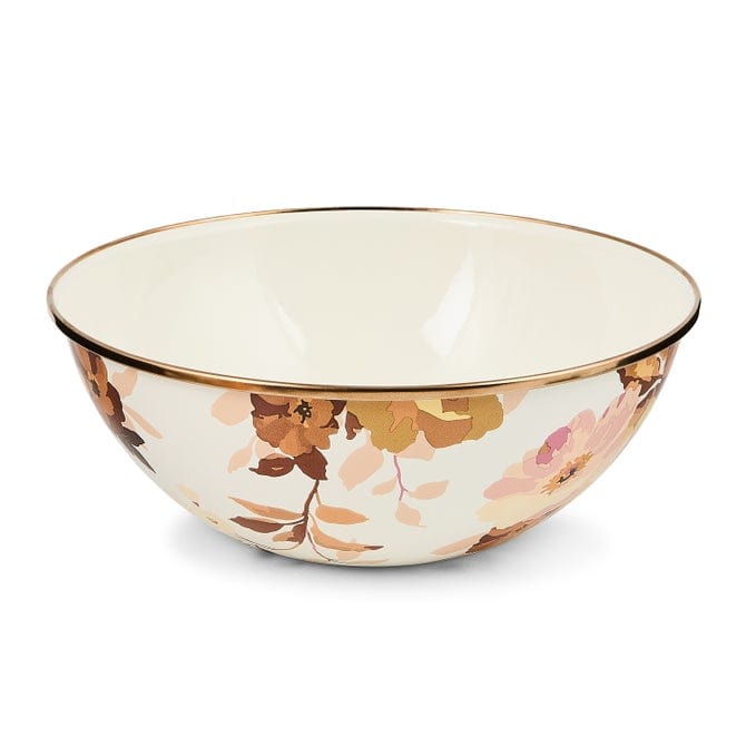 MacKenzie-Childs Bowl Mackenzie-Childs Wild Rose White Medium Everyday Bowl