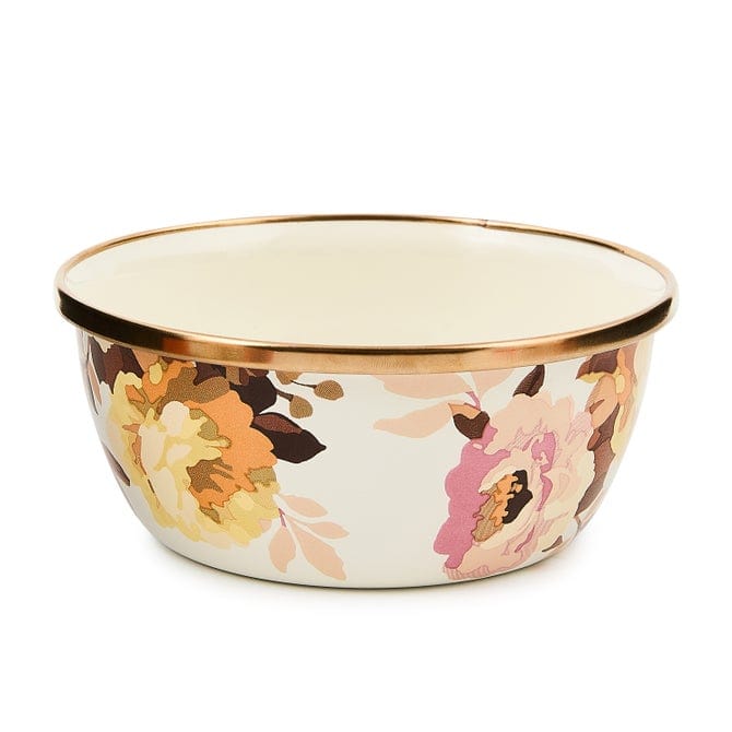 MacKenzie-Childs Bowl Mackenzie-Childs Wild Rose White Pinch Bowl