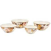 MacKenzie-Childs Bowl Mackenzie-Childs Wild Rose White Small Everyday Bowl