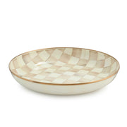 MacKenzie-Childs Bowl Mocha Check Abundant Bowl