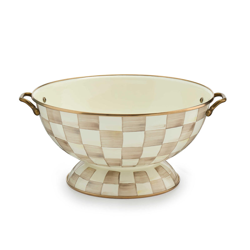 MacKenzie-Childs Bowl Mocha Check Everything Bowl