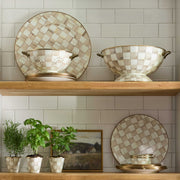 MacKenzie-Childs Bowl Mocha Check Everything Bowl