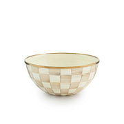 MacKenzie-Childs Bowl Mocha Check Small Everyday Bowl