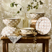 MacKenzie-Childs Bowl Mocha Check Small Everyday Bowl