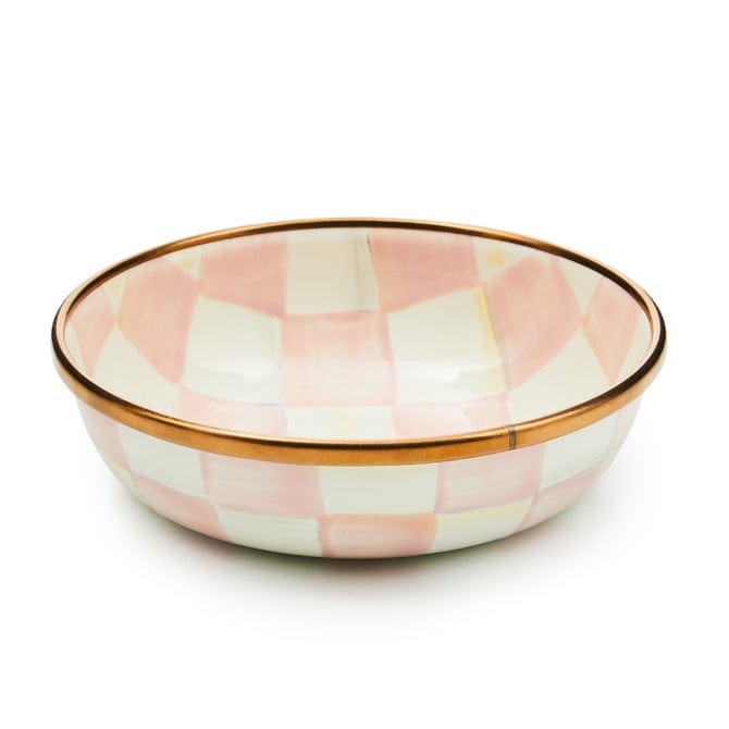 MacKenzie-Childs Bowl Rosy Check Relish Dish