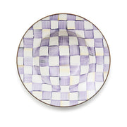 MacKenzie-Childs Bowl Violet Check Serving Bowl