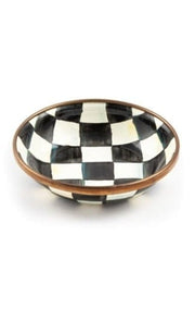 MacKenzie-Childs Bowls Courtly Check Enamel Dipping Bowl