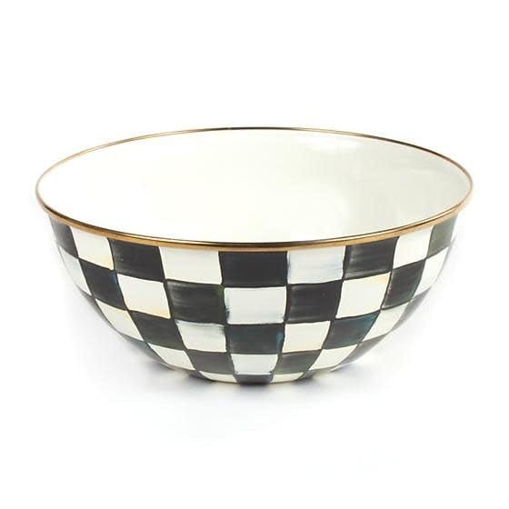 MacKenzie-Childs Bowls Courtly Check Enamel Everyday Bowl - Large