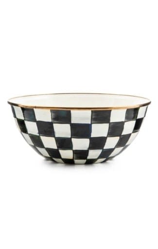 MacKenzie-Childs Bowls Courtly Check Enamel Everyday Bowl - Large