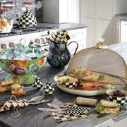 MacKenzie-Childs Bowls Courtly Check Enamel Pinch Bowl