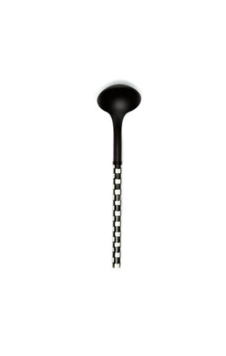 MacKenzie-Childs Bowls courtly check ladle - black