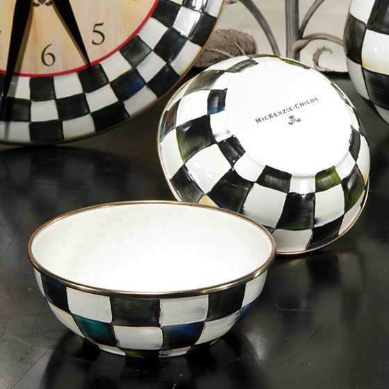 MacKenzie-Childs Bowls Mackenzie-Childs Courtly Check Enamel Everyday Bowl