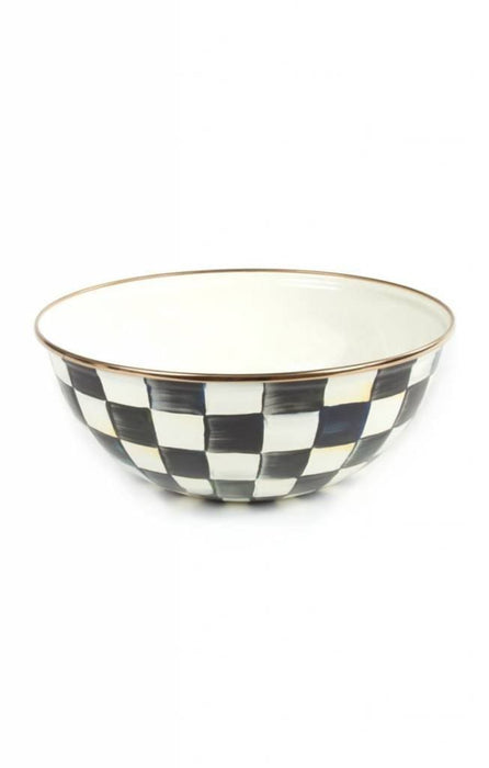 MacKenzie-Childs Bowls Mackenzie-Childs Courtly Check Enamel Everyday Bowl - Medium