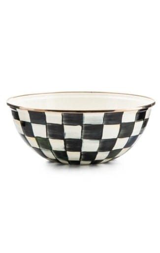 MacKenzie-Childs Bowls Mackenzie-Childs Courtly Check Enamel Everyday Bowl - Medium