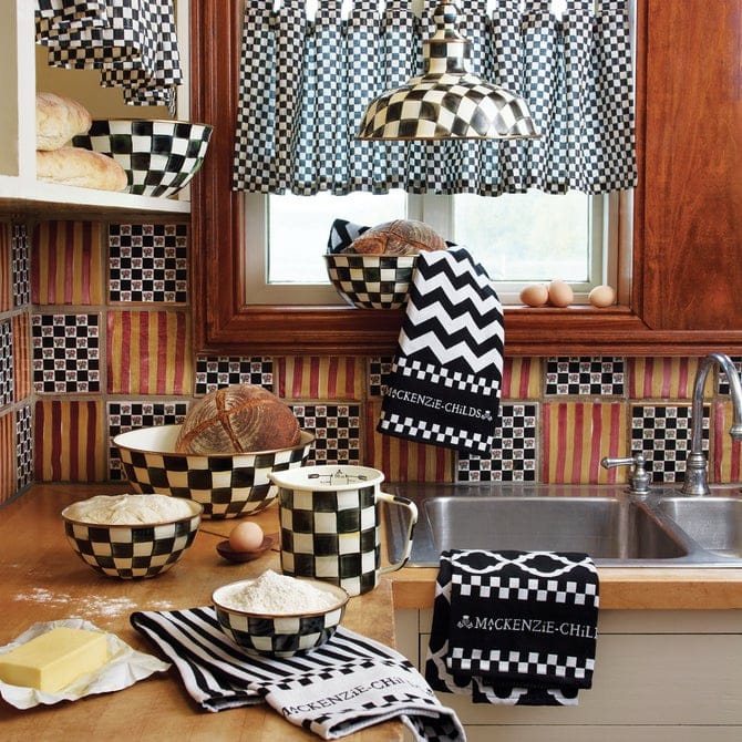 MacKenzie-Childs Bowls Mackenzie-Childs Courtly Check Small Everyday Bowl