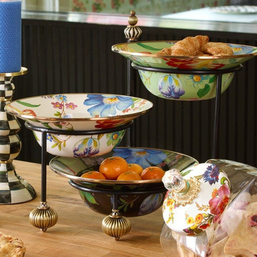 MacKenzie-Childs Bowls MacKenzie-Childs Flower Market serving bowl - white