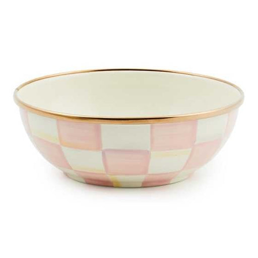 MacKenzie-Childs Bowls Rosy Check Enamel Everyday Bowl