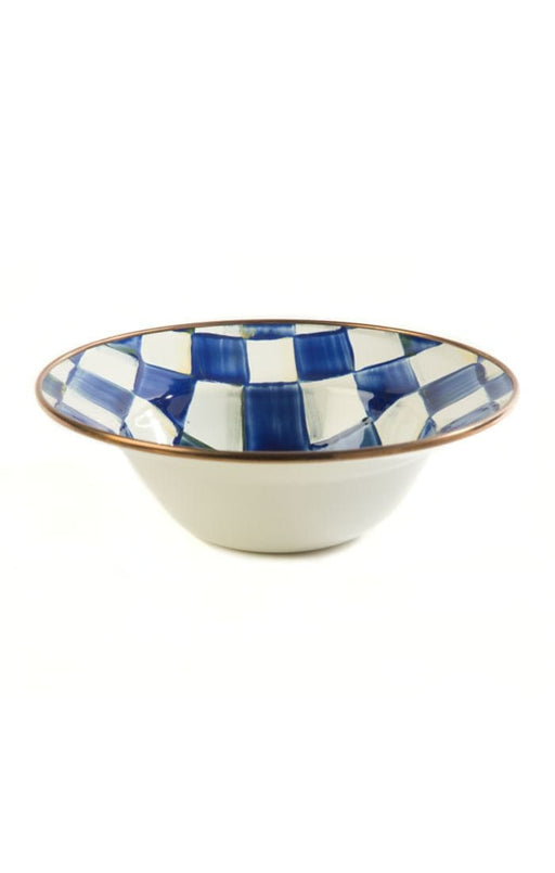 MacKenzie-Childs Bowls Royal Check Breakfast Bowl