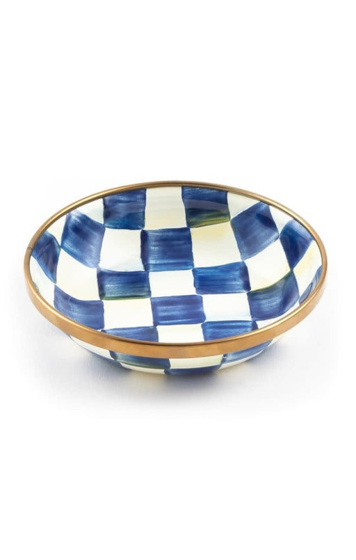 MacKenzie-Childs Bowls Royal Check Enamel Dipping Bowl