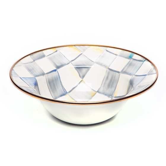 MacKenzie-Childs Bowls Sterling Check Enamel Breakfast Bowl